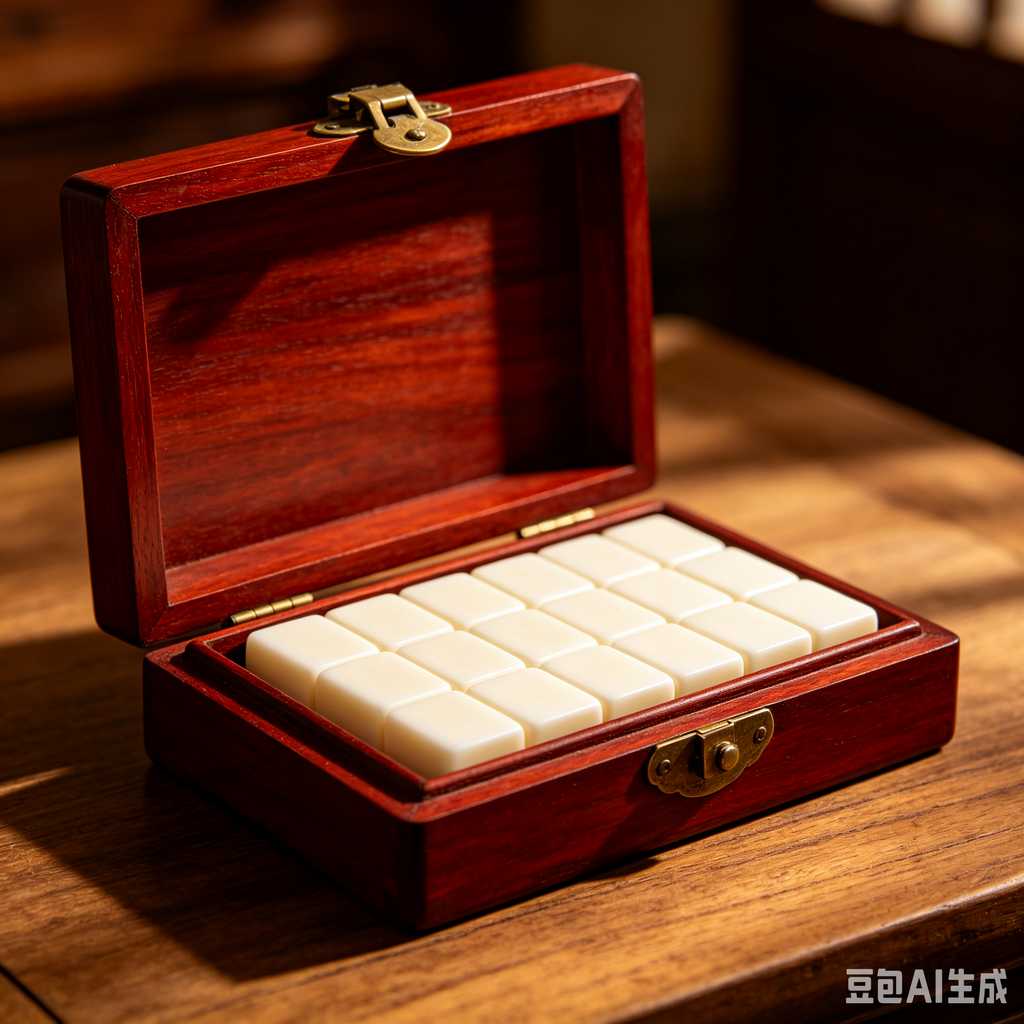 logo printed mahjong gift box